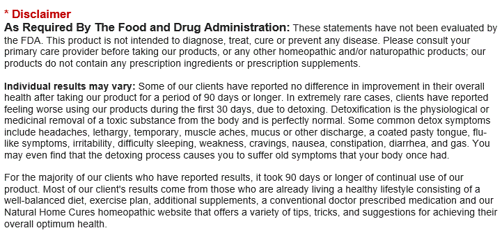 Natural Home Cures Pure Alkaline Water Drops with Bioavaliable Coral Calcium Disclaimer